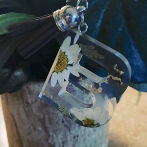 Resin Keychains- Letter B